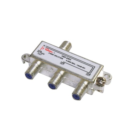 Quest Technology International Satellite Splitter, Power-Passing, 3Ghz - 3 Way VSP-2403